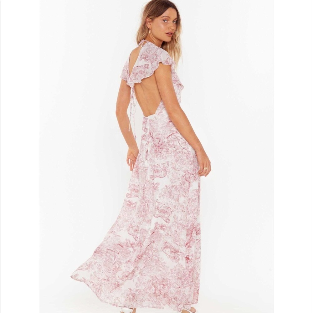 For the Frill of It Porcelain Maxi Dress